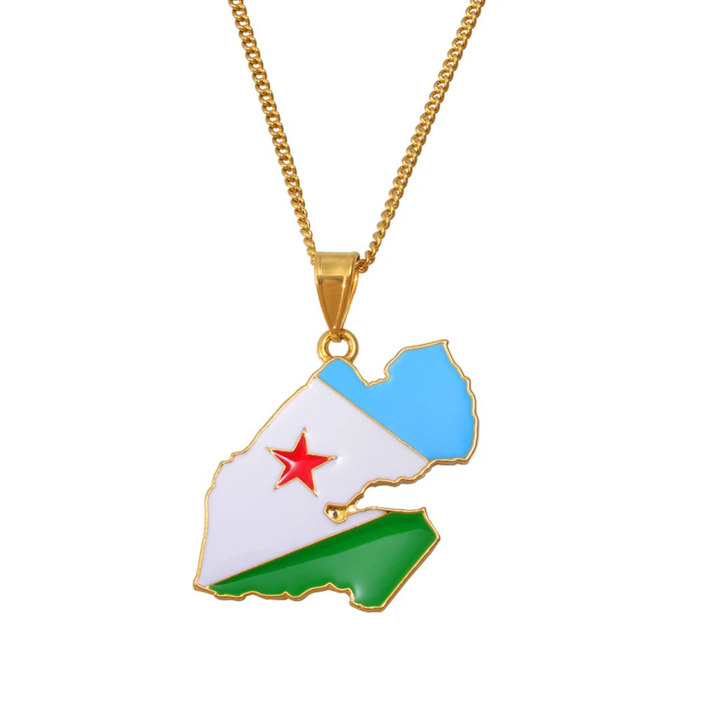 DJIBOUTI flag map Pendant map & Color Flag Pendant Necklaces for Women Men Gold Color Charm Gabuutih Jewelry Patriotic Gifts
DJIBOUTI flag map Pendant map & Color Flag Pendant Necklaces for Women Men Gold Color Charm Gabuutih Jewelry Patriotic Gifts