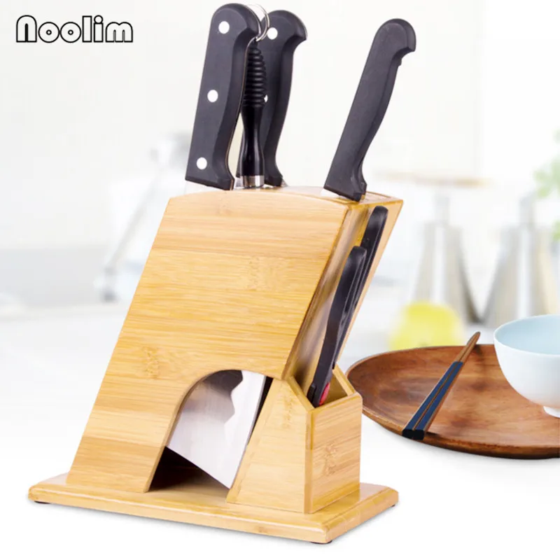 NOOLIM Multifunctional Holes Bamboo Knife Rack Creative Storage Rack Tool Wood Kitchen Knife Holder Knife Stand Block Supplies
NOOLIM Multifunctional Holes Bamboo Knife Rack Creative Storage Rack Tool Wood Kitchen Knife Holder Knife Stand Block Supplies