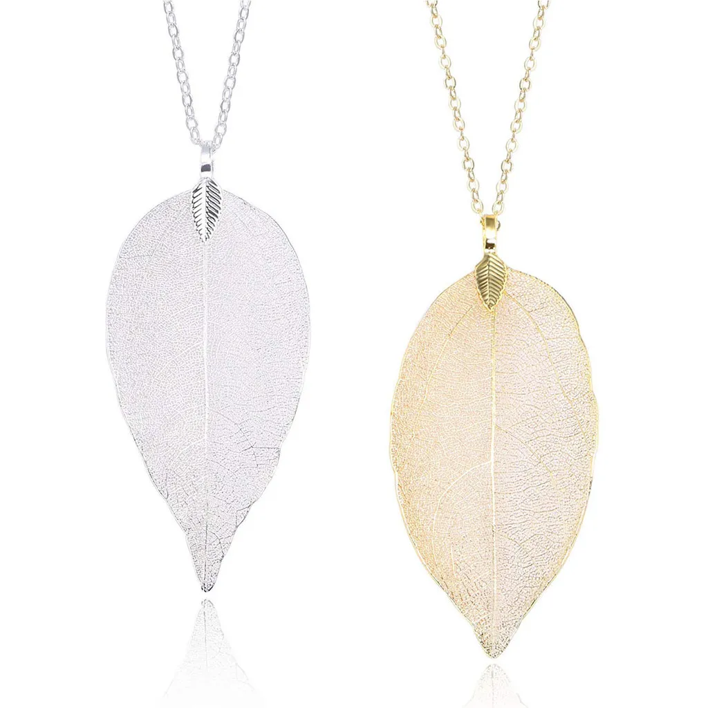 Stylish Women Leaves Pendant Necklace Fashion Choker Ladies Long Chain 60cm Kolye Jewelry Boho collares de moda 2019 Gold L0423
Stylish Women Leaves Pendant Necklace Fashion Choker Ladies Long Chain 60cm Kolye Jewelry Boho collares de moda 2019 Gold L0423