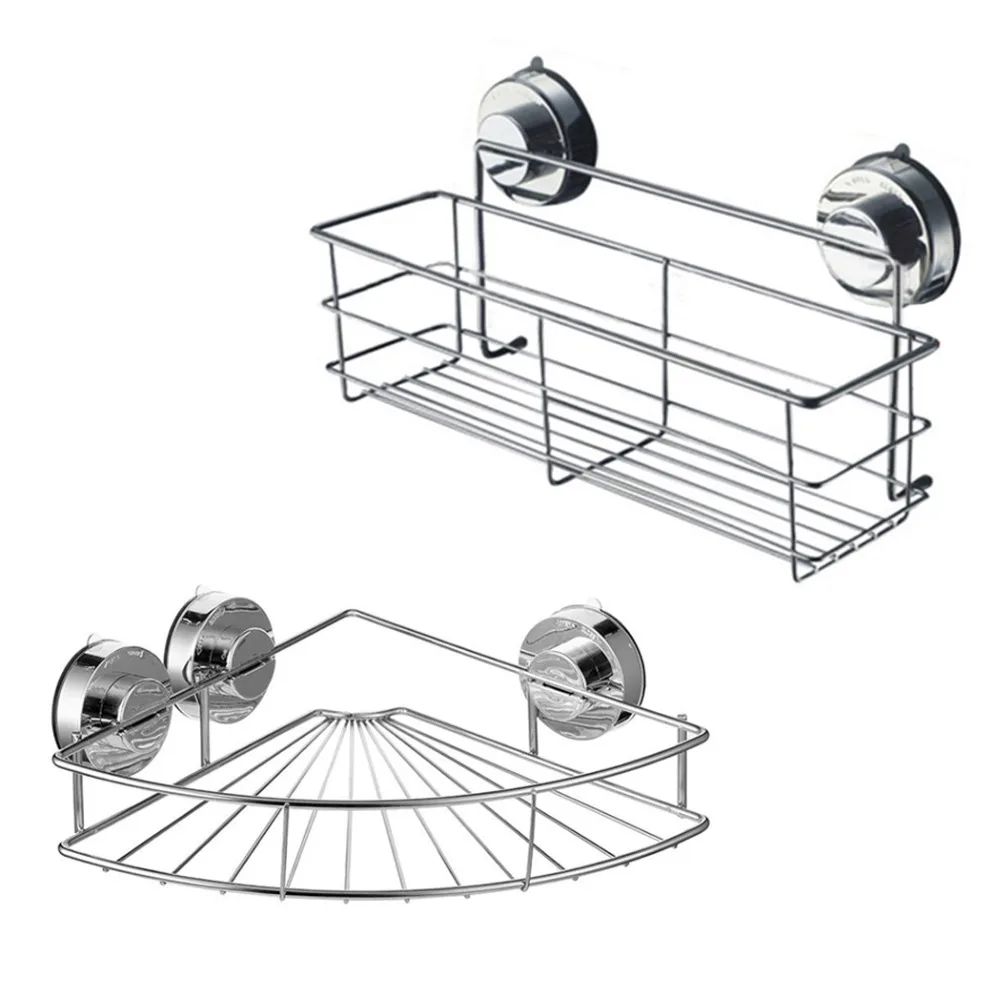 High Quality Stainless Steel Kitchen Bathroom Corner Storage Basket Vacuum Buttoned Suction Cup Holder Organizer Storage Racks
High Quality Stainless Steel Kitchen Bathroom Corner Storage Basket Vacuum Buttoned Suction Cup Holder Organizer Storage Racks