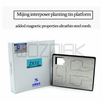MJ interposer for Iphone X Planting Platform Fixture for Magnetic Fixed Platform Mainboard + IPX Plant Tin Steel Net ZX12
MJ interposer for Iphone X Planting Platform Fixture for Magnetic Fixed Platform Mainboard + IPX Plant Tin Steel Net ZX12