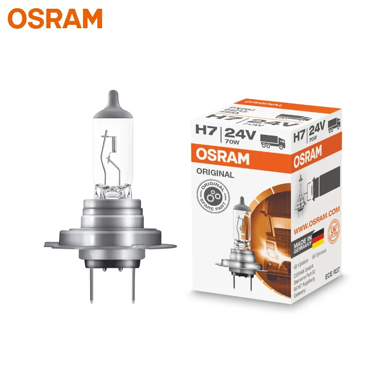 OSRAM Truck H7 24V 70W 64215 PX26d 3200K Germany CLASSIC Original Head Lamp High Low Beam Fog Bulb OEM Quality (Single)
OSRAM Truck H7 24V 70W 64215 PX26d 3200K Germany CLASSIC Original Head Lamp High Low Beam Fog Bulb OEM Quality (Single)
