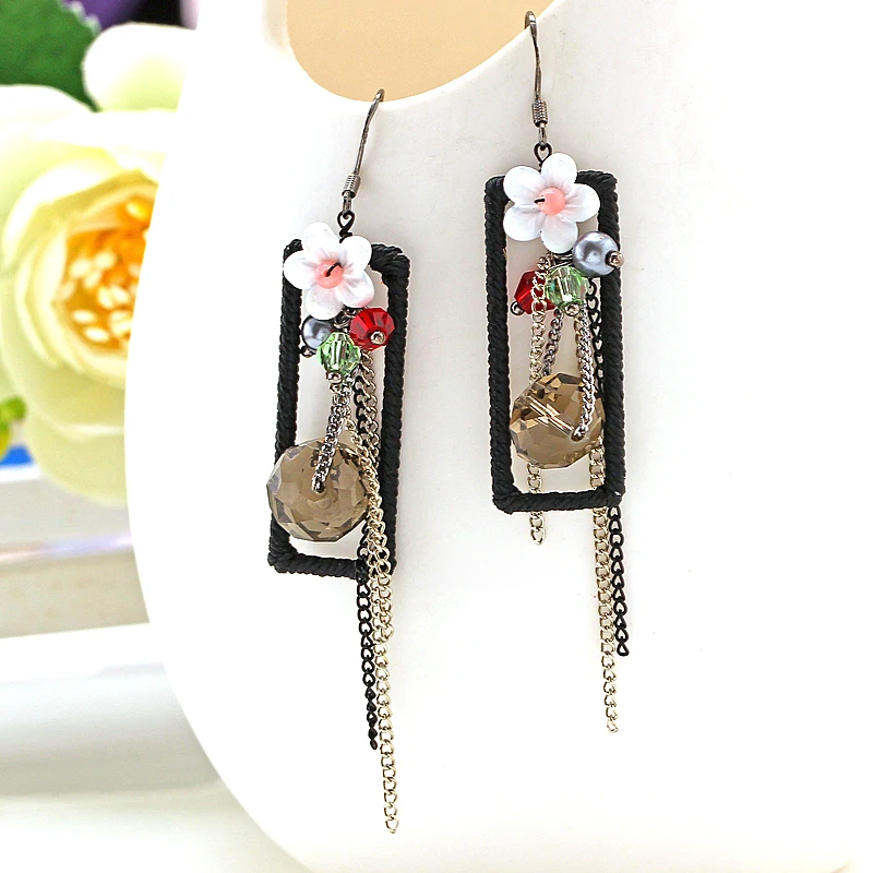 Hesiod Handmade DIY Drop Earrings Women Bohemian Earrings Crystal Tassel Jewelry Female Brincos
Hesiod Handmade DIY Drop Earrings Women Bohemian Earrings Crystal Tassel Jewelry Female Brincos