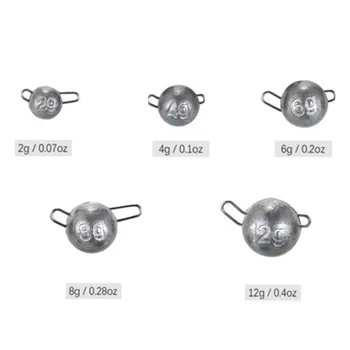 10Pcs/Set Pour Fishing Lead Sinker Ball Shape Accessories Sinker Fishing Tackle Solid Drop Shot Fishing Tackle 2g 4g 6g 8g 12g
10Pcs/Set Pour Fishing Lead Sinker Ball Shape Accessories Sinker Fishing Tackle Solid Drop Shot Fishing Tackle 2g 4g 6g 8g 12g