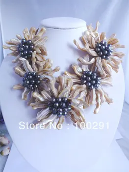 2019-#L-104 Fashion Coffee Color Shell Pearl Flower Necklace, African Wedding Jewelry Beads
2019-#L-104 Fashion Coffee Color Shell Pearl Flower Necklace, African Wedding Jewelry Beads