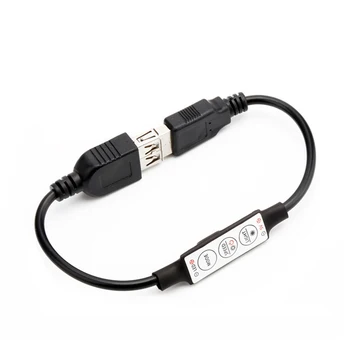 CLAITE 3 Keys Mini USB LED Controller Brightness Dimmer DC5V 6A 30W Remote Control for 5050 3528 Single Color Strip Light
CLAITE 3 Keys Mini USB LED Controller Brightness Dimmer DC5V 6A 30W Remote Control for 5050 3528 Single Color Strip Light