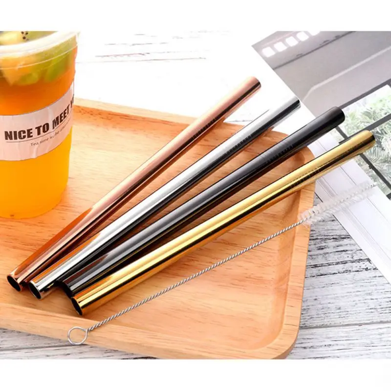 Metal Straw Straight Ecological Straw Stainless Steel Brush Food Grade Bar Accessories Health And Health High-End Tableware
Metal Straw Straight Ecological Straw Stainless Steel Brush Food Grade Bar Accessories Health And Health High-End Tableware