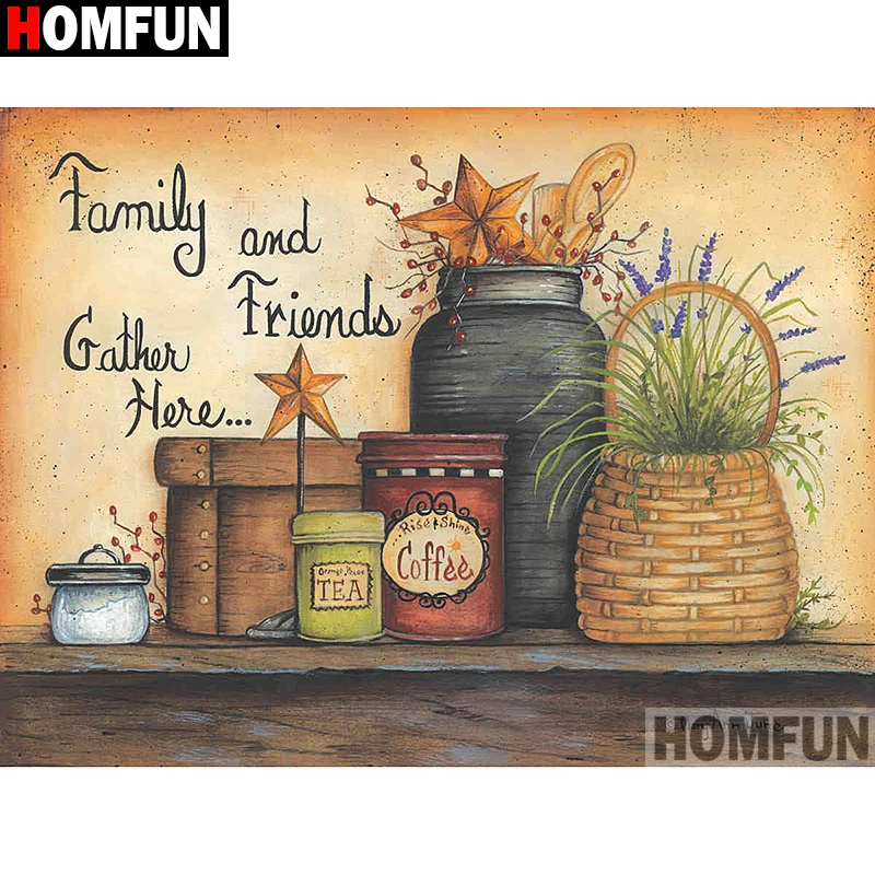 Алмазная живопись HOMFUN A01794 полноразмерная/круглая вышивка Пейзаж 5D сделай сам