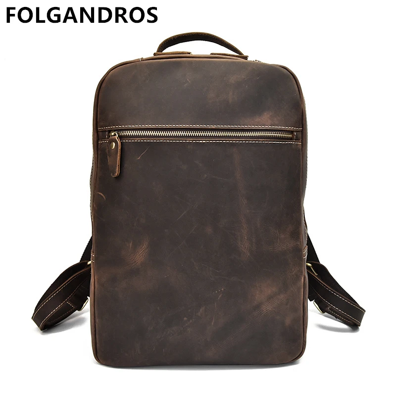 Men's Multifunction Genuine Leather Backpack Crazy horse leather Laptop Computer Rucksack Vintage Daypack Business School Bag
Men's Multifunction Genuine Leather Backpack Crazy horse leather Laptop Computer Rucksack Vintage Daypack Business School Bag