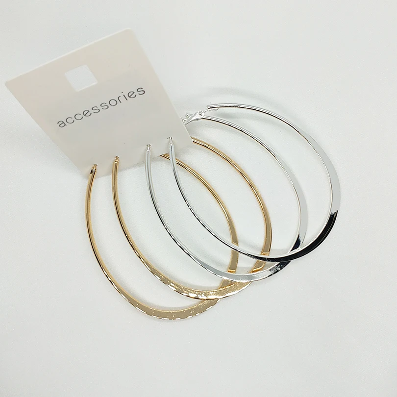 Gold Silver Color Big Oval Hoop Earrings for Women Fashion Large Round Earrings Set Brincos Bijoux Statement Jewelry Gift
Gold Silver Color Big Oval Hoop Earrings for Women Fashion Large Round Earrings Set Brincos Bijoux Statement Jewelry Gift