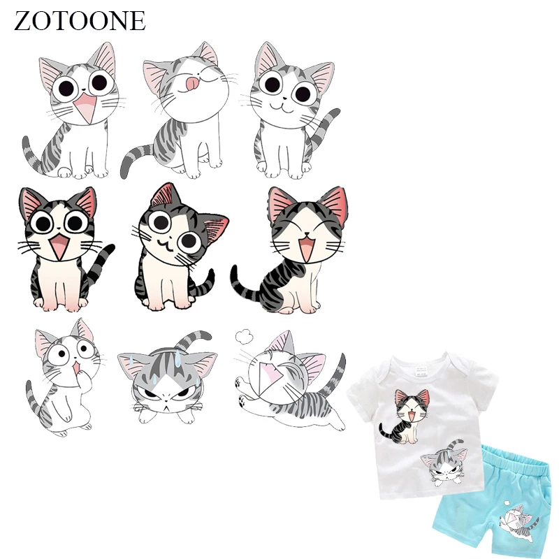 ZOTOONE 9 Style Cute Cat Patch for Body Iron-on Transfers DIY T-shirt A-level Washable Appliqued Heat Transfers for Clothes D1
ZOTOONE 9 Style Cute Cat Patch for Body Iron-on Transfers DIY T-shirt A-level Washable Appliqued Heat Transfers for Clothes D1
