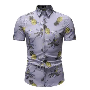 Short sleeve Summer Floral Men Shirts Fashion Blouse Men Casual Social Shirt for Men Flower Dress New
Short sleeve Summer Floral Men Shirts Fashion Blouse Men Casual Social Shirt for Men Flower Dress New