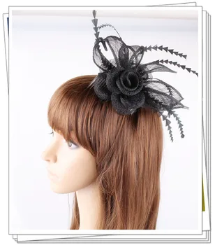 PROMOTION Ladies black feather flowers sinamay fascinators for party hats bridal wedding hair accessories cute cocktail hats P07
PROMOTION Ladies black feather flowers sinamay fascinators for party hats bridal wedding hair accessories cute cocktail hats P07