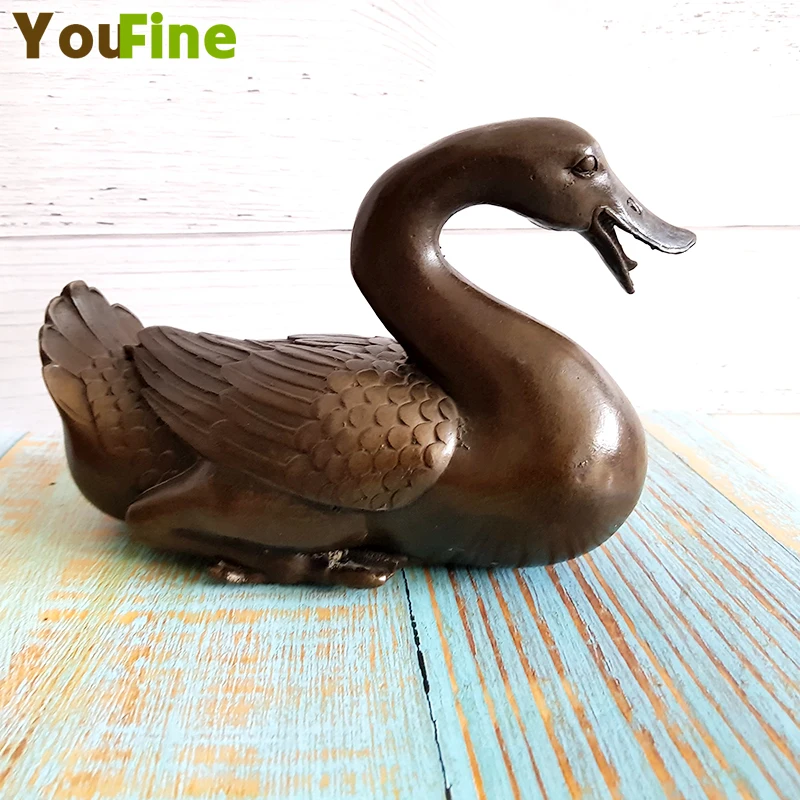 Bronze pure copper duck statue Vintage home decoration animal ornaments Small collection Chinese style lucky ornaments
Bronze pure copper duck statue Vintage home decoration animal ornaments Small collection Chinese style lucky ornaments