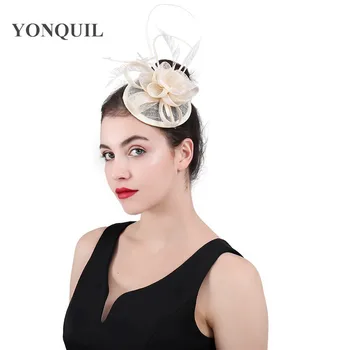 Ivory fashion sinamay fascinator hat elegant ladies womens party dinner hair accessories with headband fancy feathers headdress
Ivory fashion sinamay fascinator hat elegant ladies womens party dinner hair accessories with headband fancy feathers headdress