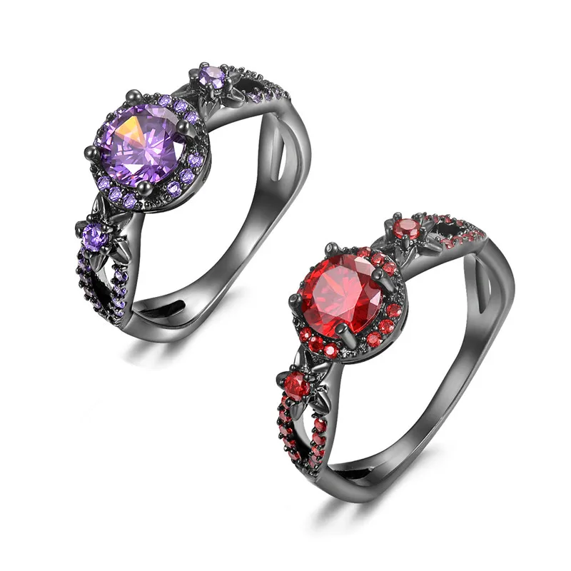 INBEAUT Women Vintage Wedding Rings 925 Sterling Silver Sparking Round Purple&Red Zircon Finger Ring Teen Girls Fashion Jewelry
INBEAUT Women Vintage Wedding Rings 925 Sterling Silver Sparking Round Purple&Red Zircon Finger Ring Teen Girls Fashion Jewelry