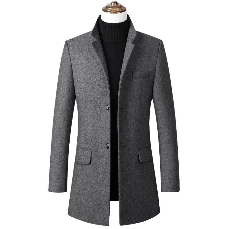 New Men Wool Blends Suit Design Wool Coat Men Casual winter Thick warm Trench Coat Windbreaker Jackets Coat Drop Shipping 1901
New Men Wool Blends Suit Design Wool Coat Men Casual winter Thick warm Trench Coat Windbreaker Jackets Coat Drop Shipping 1901