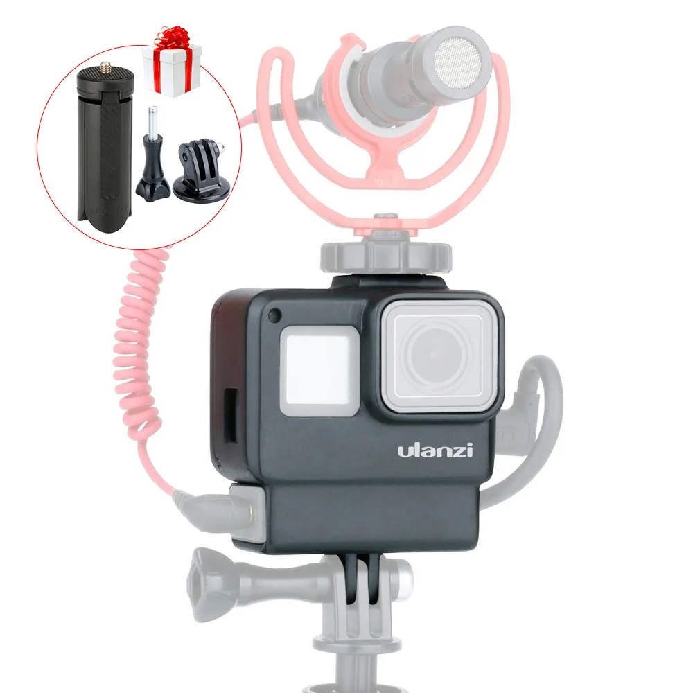 ULANZI V2 V3 Pro Gopro Camera Cage Case Frame for Gopro 7 6 5,Action Camera Vlog Accessories with Hot Shoe for Microphone Light
ULANZI V2 V3 Pro Gopro Camera Cage Case Frame for Gopro 7 6 5,Action Camera Vlog Accessories with Hot Shoe for Microphone Light