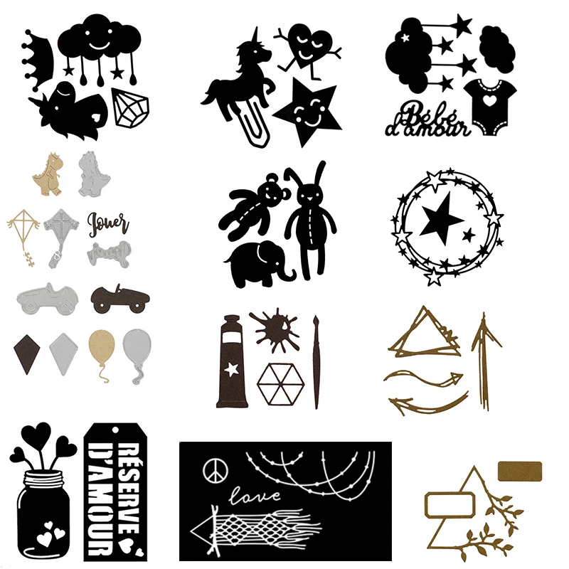 Childhood Game Metal Cutting Die Cut Stencil DIY Scrapbooking Paper Cards Album Template Embossing Handmade Decoration New 2019
Childhood Game Metal Cutting Die Cut Stencil DIY Scrapbooking Paper Cards Album Template Embossing Handmade Decoration New 2019