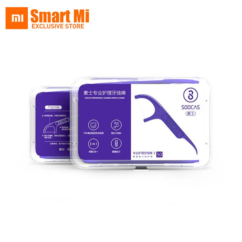 Xiaomi Soocare Professional Superfine DentalFoss Ergonomic Design FDA Testing Food Grade
Xiaomi Soocare Professional Superfine DentalFoss Ergonomic Design FDA Testing Food Grade