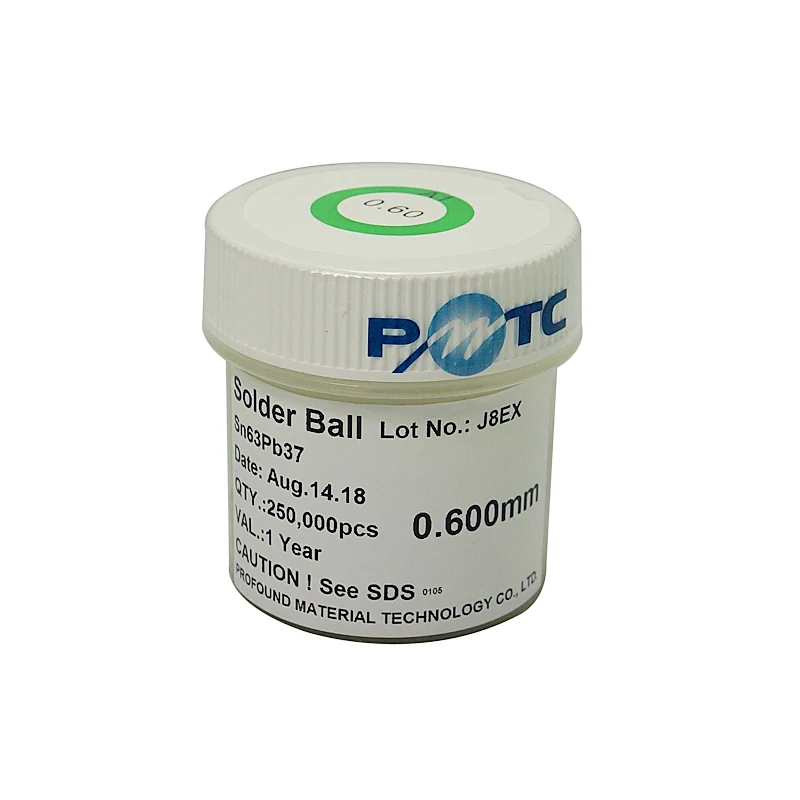 cheap price, good quality 250K PMTC Leaded Solder Ball 0.6mm For BGA Soldering Reballing
cheap price, good quality 250K PMTC Leaded Solder Ball 0.6mm For BGA Soldering Reballing