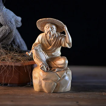 Smoking pipe sculpture old man Buxaceae Wood estatuas decorativas home decor wall hangings Boxwood carvings collection craft
Smoking pipe sculpture old man Buxaceae Wood estatuas decorativas home decor wall hangings Boxwood carvings collection craft