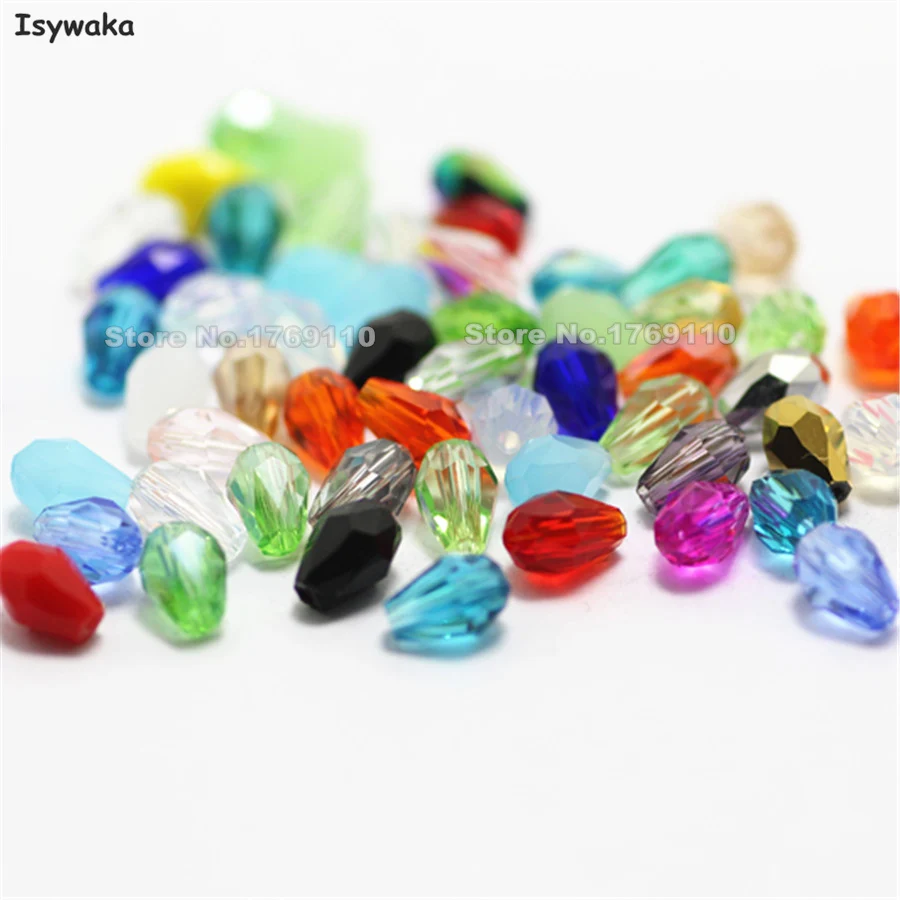 Isywaka 100pcs Mixed Color Teardrop Beads Austria Crystal Beads Waterdrop Beads Loose Spacer Bead for DIY Jewelry Making,3x5mm 
Isywaka 100pcs Mixed Color Teardrop Beads Austria Crystal Beads Waterdrop Beads Loose Spacer Bead for DIY Jewelry Making,3x5mm