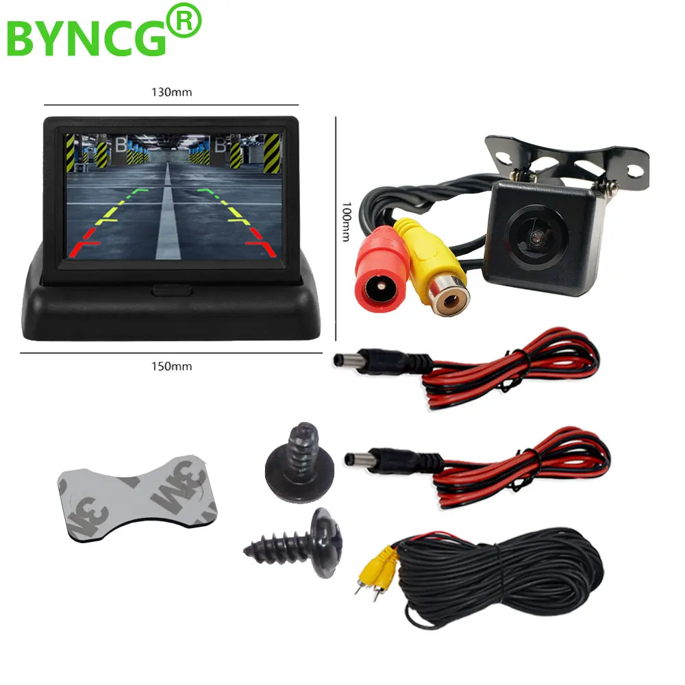 BYNCG LCD Car Monitor 4.3/5 Inch TFT Display Desktop / Foldable / Mirror 4.3/5'' Video PAL/NTSC Auto Parking Rearview Backup
BYNCG LCD Car Monitor 4.3/5 Inch TFT Display Desktop / Foldable / Mirror 4.3/5'' Video PAL/NTSC Auto Parking Rearview Backup