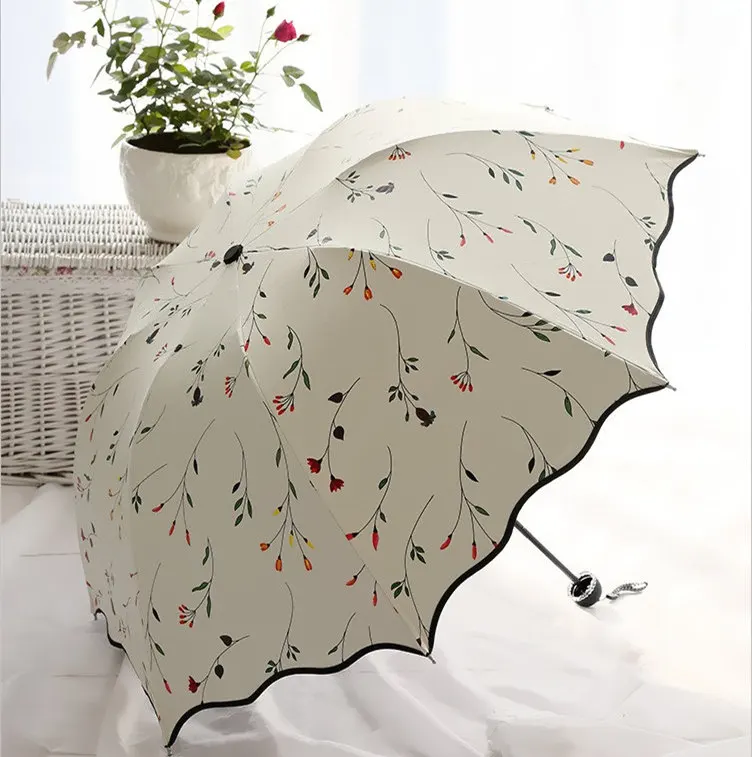 Female 3 Fold Umbrella Large Sunscreen Anti UV Sun Parasol High Quality Women Rain Umbrellas
Female 3 Fold Umbrella Large Sunscreen Anti UV Sun Parasol High Quality Women Rain Umbrellas