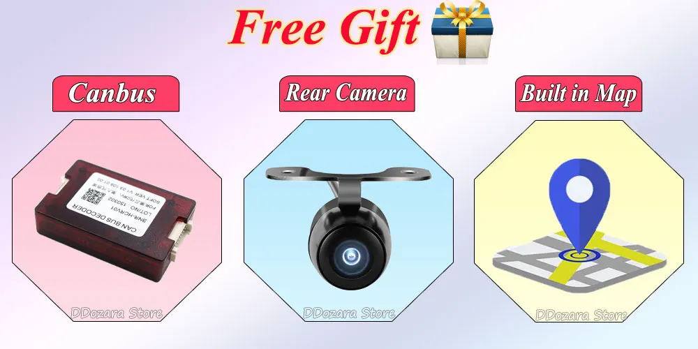 Top Octa Cores 2 din car radio cassette player Android 9.0 For Ford Focus 2 Mondeo S C Max Fiesta Galaxy Connect With Camera,Canbus 1