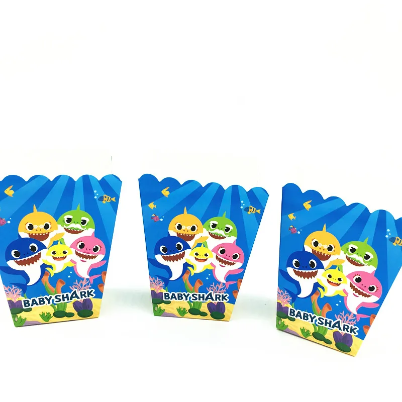 6pcs/pack Baby Shark theme popcorn boxes Baby Shark popcorn boxes super Baby Shark theme party decorations
6pcs/pack Baby Shark theme popcorn boxes Baby Shark popcorn boxes super Baby Shark theme party decorations