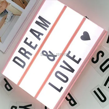 Atmosphere LED Cinema Light Box Cinematic Lightbox Night Light Lamp DIY Letters Combination Creative Gift Light Box
Atmosphere LED Cinema Light Box Cinematic Lightbox Night Light Lamp DIY Letters Combination Creative Gift Light Box