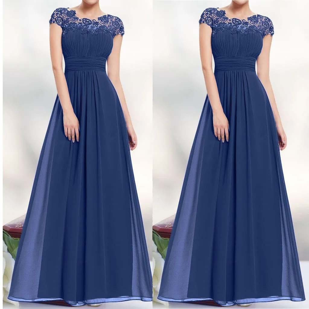 Women's Dresses Floral Formal Lace Vintage Short Sleeve Maxi Dress Slim Wedding woman's clothing Vestidos De Fiesta Robe Femme
Women's Dresses Floral Formal Lace Vintage Short Sleeve Maxi Dress Slim Wedding woman's clothing Vestidos De Fiesta Robe Femme