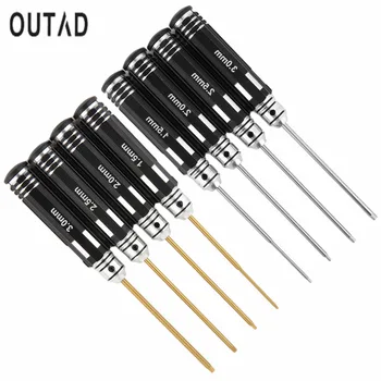 OUTAD High Grade White Steel/Titanium Plating 4 Pcs Hex Screwdriver Screw Driver Tool Kit Set for RC Car Aircraft Other Toys
OUTAD High Grade White Steel/Titanium Plating 4 Pcs Hex Screwdriver Screw Driver Tool Kit Set for RC Car Aircraft Other Toys