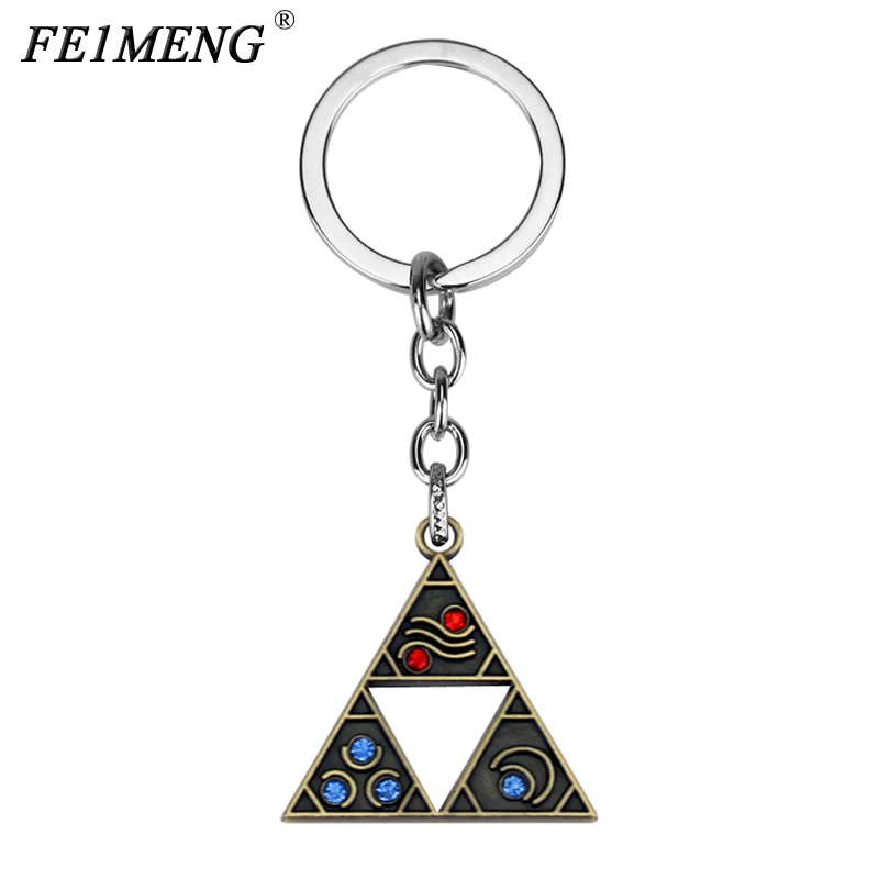 Anime Game The Legend of Zelda Keychain Power Triforce Logo Crystal Bead Pendant Keyring Fashion Car Key Chain For Key Holder
Anime Game The Legend of Zelda Keychain Power Triforce Logo Crystal Bead Pendant Keyring Fashion Car Key Chain For Key Holder
