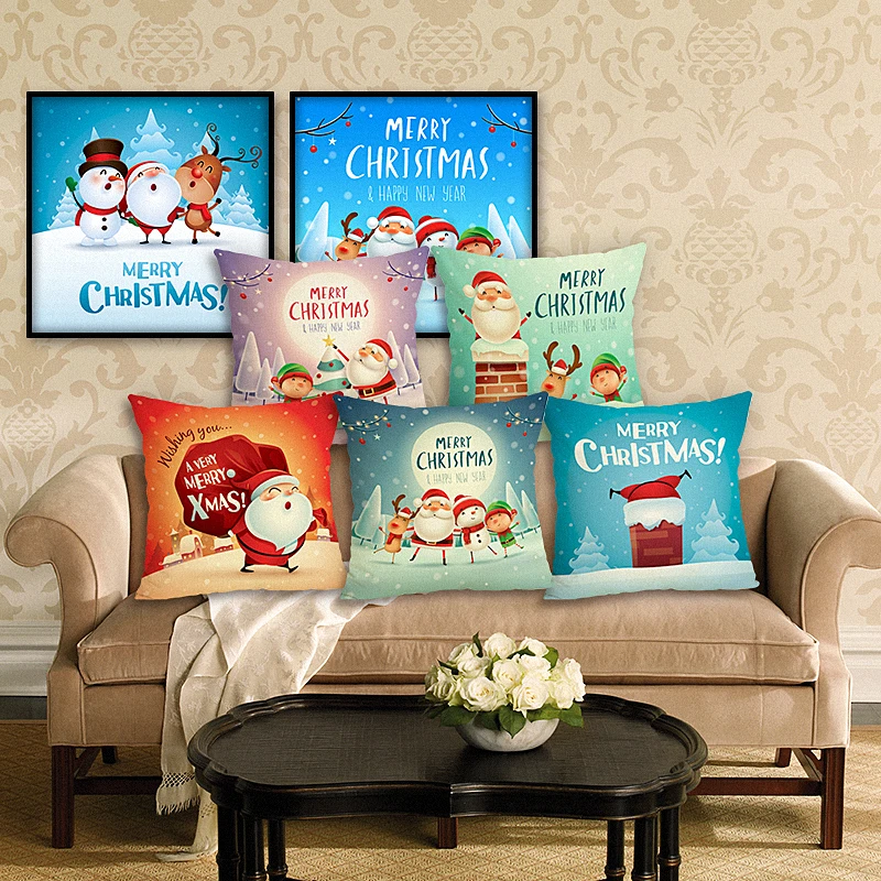 Christmas Cushion Cover Home&Car Decor Pillowcase Letter Pillows Home Decorative Cushion Cover Housse De Coussin
Christmas Cushion Cover Home&Car Decor Pillowcase Letter Pillows Home Decorative Cushion Cover Housse De Coussin