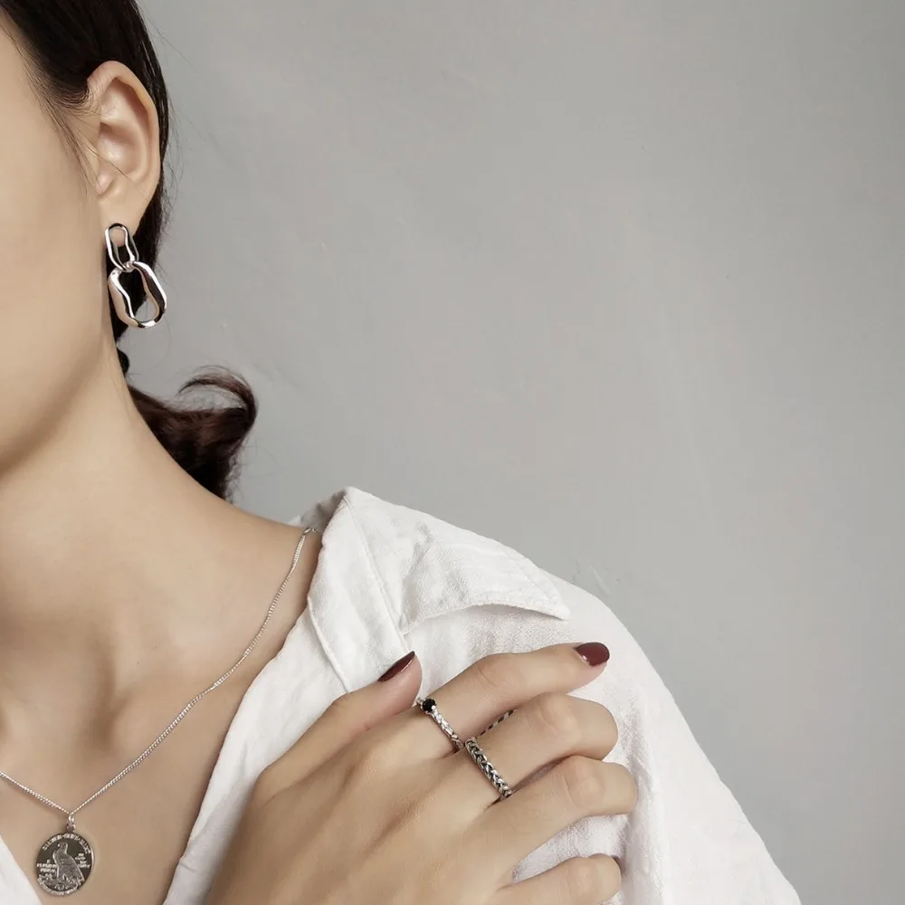 minimalist Punk 100% Authentic 925 Sterling silver Open Irregular Geometric dangle Earrings jEWELRY E160
minimalist Punk 100% Authentic 925 Sterling silver Open Irregular Geometric dangle Earrings jEWELRY E160