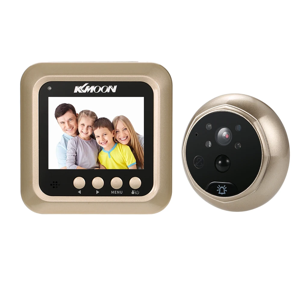 2.4" LCD Digital Peephole Viewer PIR Door Eye Doorbell IR Camera Night Vision Photo Taking Motion Detection for Home Security
2.4" LCD Digital Peephole Viewer PIR Door Eye Doorbell IR Camera Night Vision Photo Taking Motion Detection for Home Security