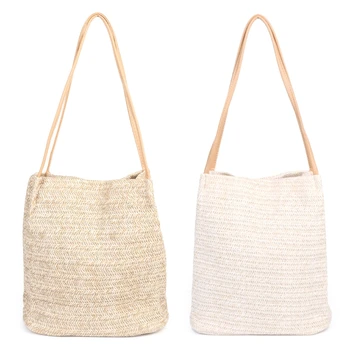 THINKTHENDO Handmade Women Straw Woven Beach Tote Summer Shoulder Bag Shopping Handbag New
THINKTHENDO Handmade Women Straw Woven Beach Tote Summer Shoulder Bag Shopping Handbag New