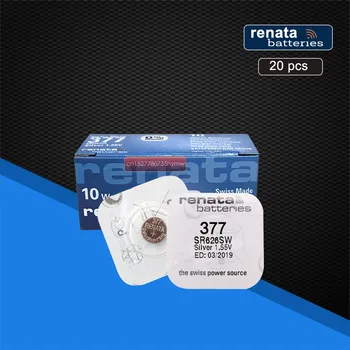 20pack Renata 377 100% Original Brand New LONG LASTING SR626SW SR626 V377 Watch Battery Button Coin Cell Swiss Made
20pack Renata 377 100% Original Brand New LONG LASTING SR626SW SR626 V377 Watch Battery Button Coin Cell Swiss Made