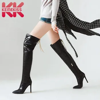 KemeKiss Plus Size 32-47 Women Knee High Boots Quality Winter Fur Warm Shoes Women Snakeskin Pattern Sexy Thin High Heels Boots
KemeKiss Plus Size 32-47 Women Knee High Boots Quality Winter Fur Warm Shoes Women Snakeskin Pattern Sexy Thin High Heels Boots