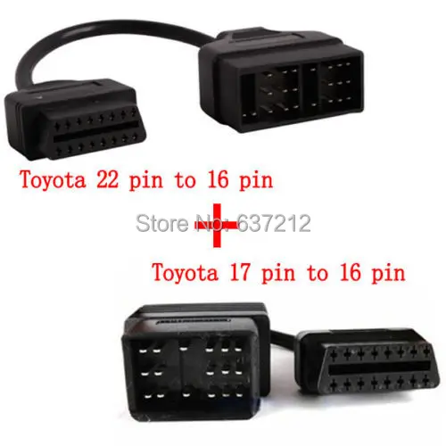 For TOYOTA 22pin to 16pin+ for TOYOTA 17pin to 16pin OBD1 to OBD2 Connect Cable Extention car Adaptor
For TOYOTA 22pin to 16pin+ for TOYOTA 17pin to 16pin OBD1 to OBD2 Connect Cable Extention car Adaptor