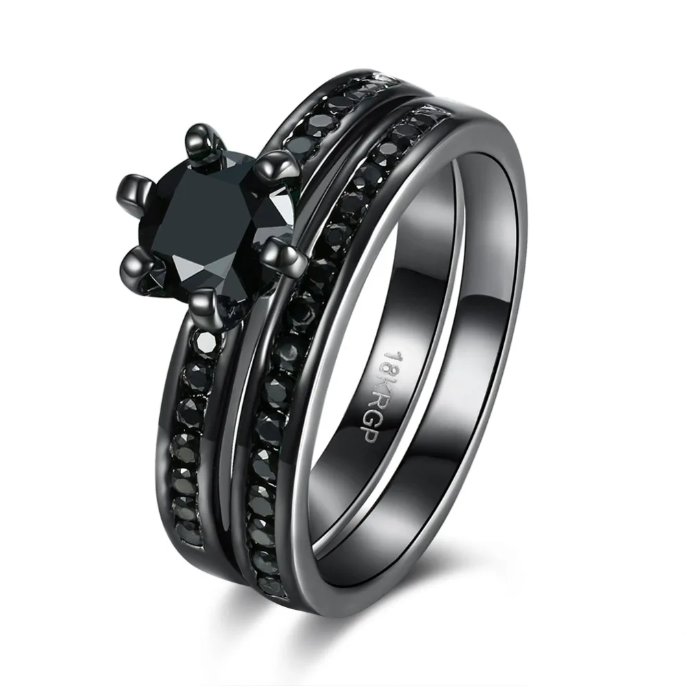 NEW Year Gift New black color Simple Style Top AAA Zircon Crystal Fashion Popular women ring big wedding ring sets jewelry
NEW Year Gift New black color Simple Style Top AAA Zircon Crystal Fashion Popular women ring big wedding ring sets jewelry