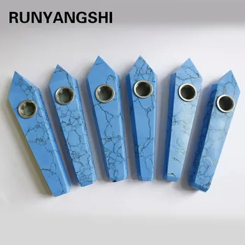 Artificial Blue Turquoise crystal pipe quartz crystal smoking pipe wands reiki healing gifts wholesale price Runyangshi YL50
Artificial Blue Turquoise crystal pipe quartz crystal smoking pipe wands reiki healing gifts wholesale price Runyangshi YL50