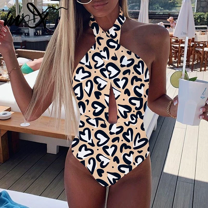 In-X Halter neck swimsuit one piece Sexy print bikinis 2019 mujer bathers Plunging swimwear women Monokini Bodysuit Beach wear
In-X Halter neck swimsuit one piece Sexy print bikinis 2019 mujer bathers Plunging swimwear women Monokini Bodysuit Beach wear
