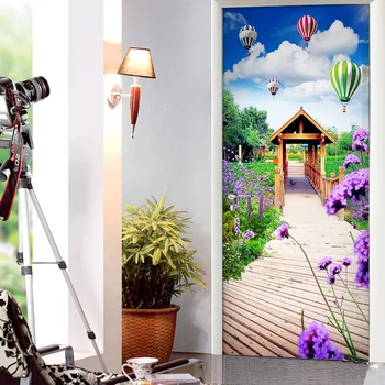 PVC Wallpaper 3D Wooden Bridge Lavender Kiosk Murals Wall Paper For Living Room Bedroom Children's Bedroom Door Sticker Decor 3D
PVC Wallpaper 3D Wooden Bridge Lavender Kiosk Murals Wall Paper For Living Room Bedroom Children's Bedroom Door Sticker Decor 3D