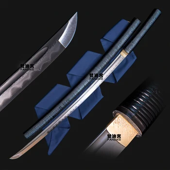 CLAY TEMPERED FOLDED STEEL FULL TANG BLADE JAPANESE SAMURAI SWORD KATANA SHARP Sword Real Combat Katana Sharp
CLAY TEMPERED FOLDED STEEL FULL TANG BLADE JAPANESE SAMURAI SWORD KATANA SHARP Sword Real Combat Katana Sharp