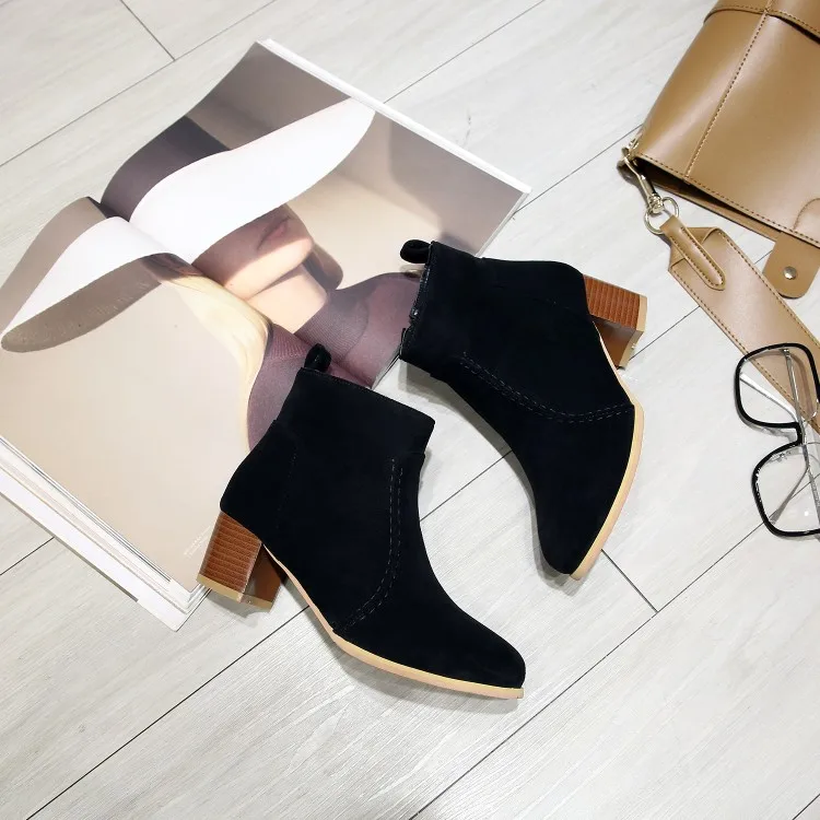 Big Size 9 10 11-15 boots women shoes ankle boots for women ladies boots Side zipper suede finish
Big Size 9 10 11-15 boots women shoes ankle boots for women ladies boots Side zipper suede finish