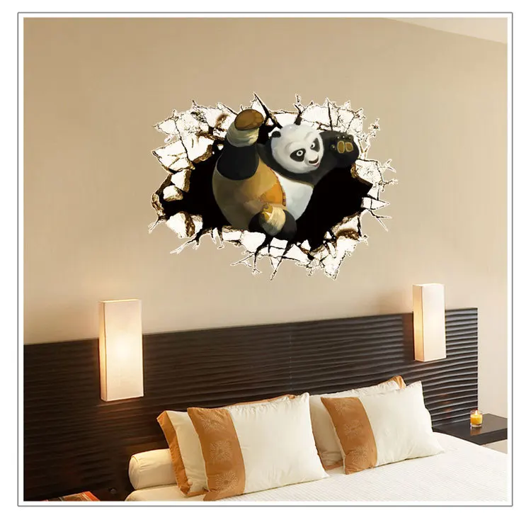 Naughty animals Pandas Break Wall Stickers For Kids room baby gift Nursery decals mural art cartoon home decor
Naughty animals Pandas Break Wall Stickers For Kids room baby gift Nursery decals mural art cartoon home decor