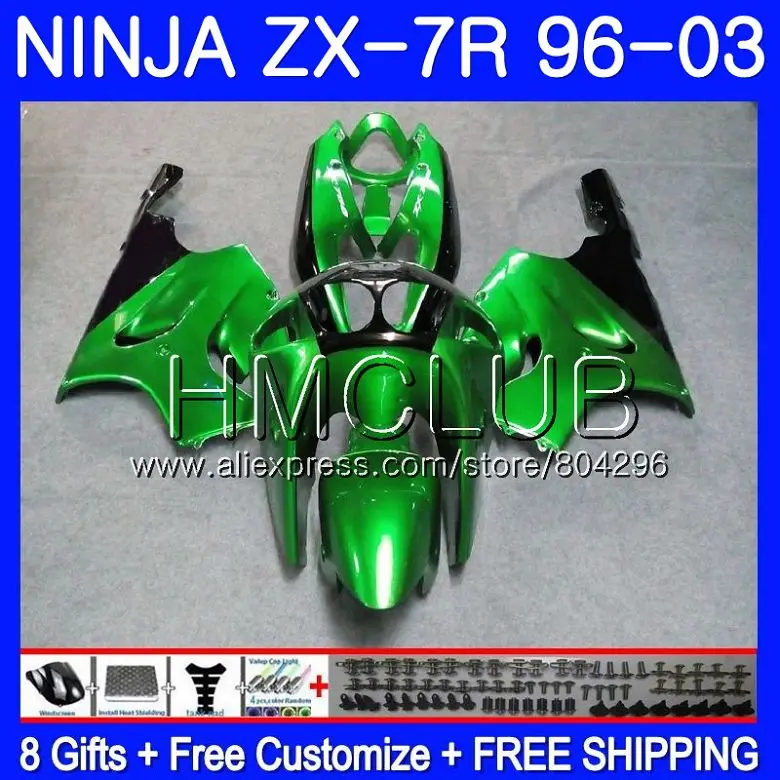 Body For KAWASAKI NINJA ZX-7R ZX750 ZX 7R 00 01 02 03 11HM.12 ZX 7 R ZX 750 Pearl green ZX7R 1996 2000 2001 2002 2003 Fairings
Body For KAWASAKI NINJA ZX-7R ZX750 ZX 7R 00 01 02 03 11HM.12 ZX 7 R ZX 750 Pearl green ZX7R 1996 2000 2001 2002 2003 Fairings